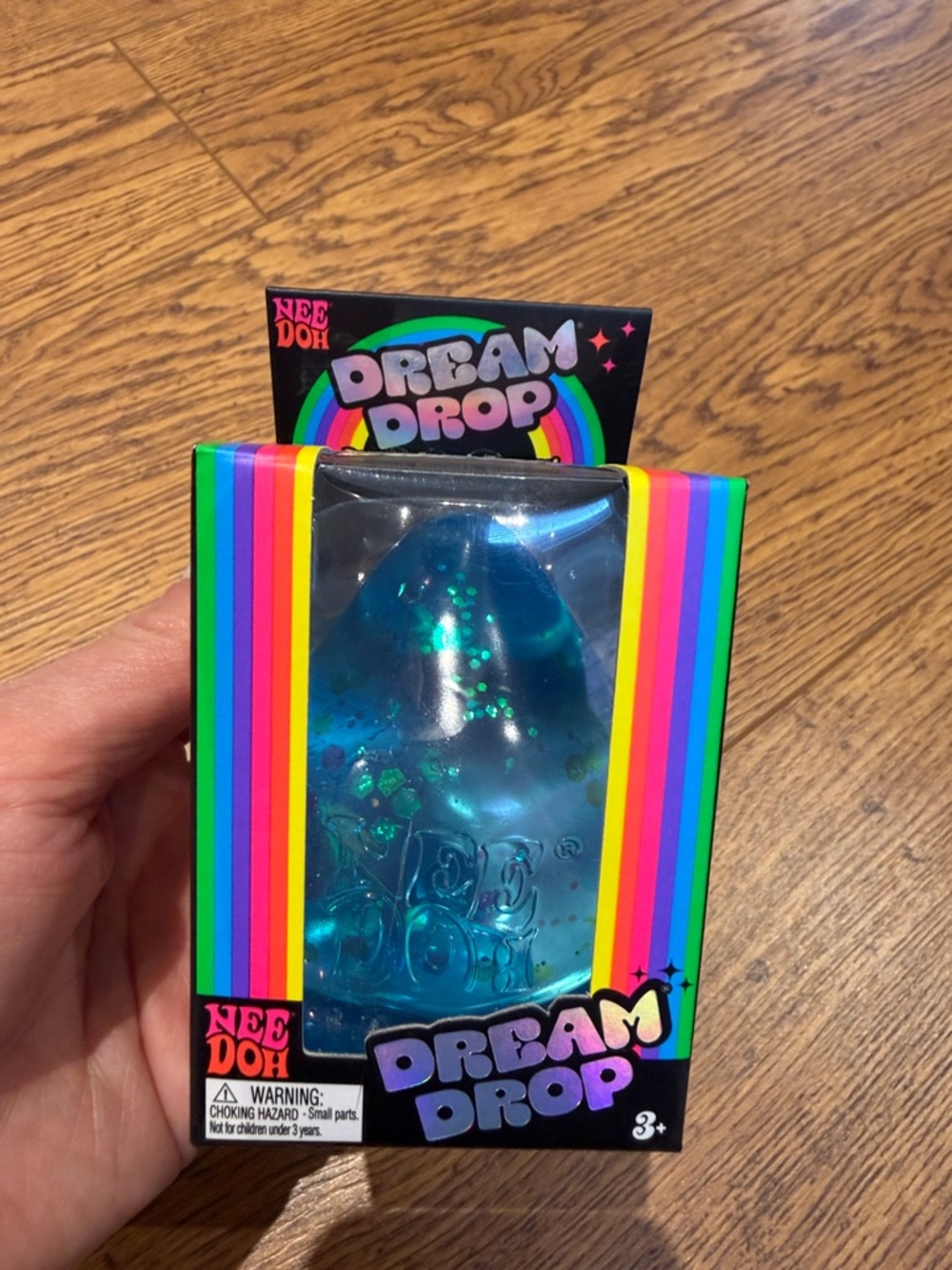 NeeDoh Dream Drop Blue Glitter Stress Toy